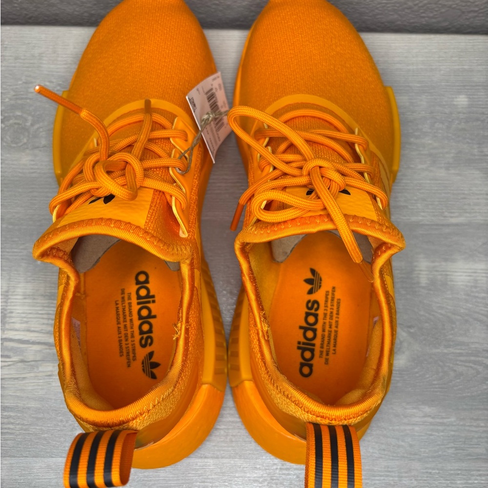 NWB Adidas Originals NMD R1 Womens Running Boost Bright Orange Gv9439 - Picture 10 of 13